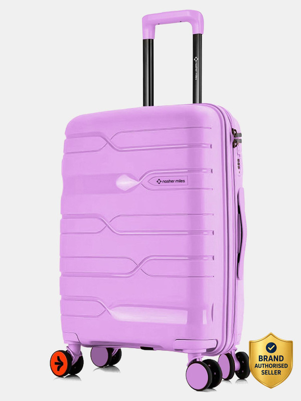 NASHER MILES Paris Polypropylene 24 inch Hard-Sided Spinner Trolley Bag for Travel & Business Check-in Suitcase 8 Wheels - 24...