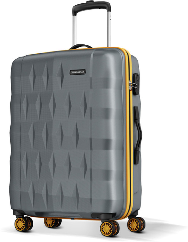 ARISTOCRAT Comet Trolley Bag, Large Hard Luggage, Check-in Suitcase 8 Wheels - 30 inch