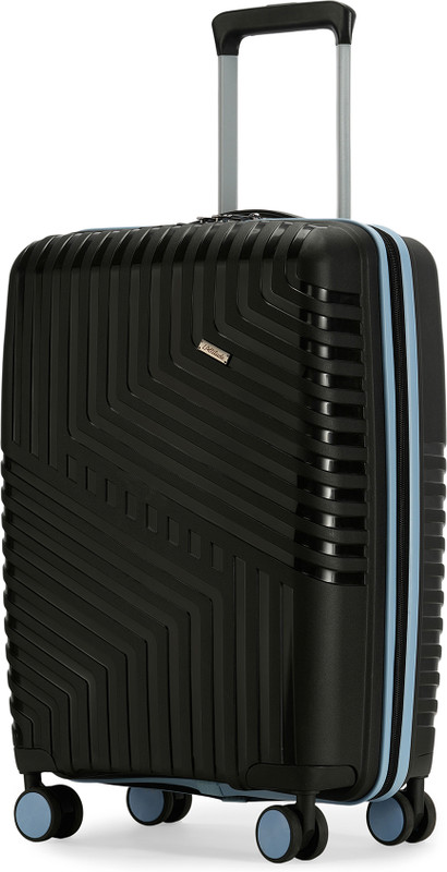 LATTITUDE by Provogue CORE 55 8W MIDNIGHT BLACK /ARCTIC BLUE Cabin Suitcase 8 Wheels - 20 inch