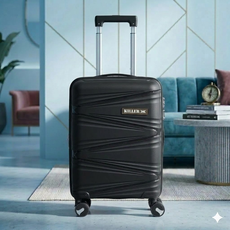 KILLER Hard Sided Spinners, Expandable Travel & Luggage Bags Trolley Bag Expandable Check-in Suitcase 4 Wheels - 24 inch