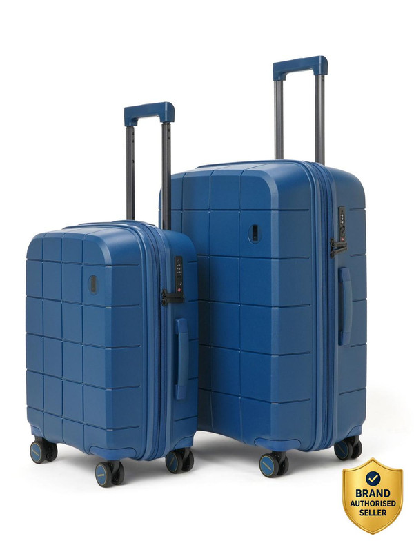 Mokobara The Hovercraft Expandable Luggage Set of 2 (Small 55cm | Medium 67cm) Expandable  Cabin & Check-in Set 8 Wheels - 26 inch
