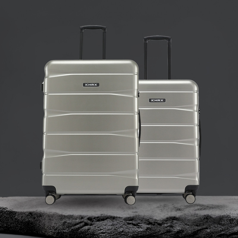 HRX by Hrithik Roshan Zanzibar 2 (Small 58cm | Medium 66cm) Cabin & Check-in Set 8 Wheels - 26 inch