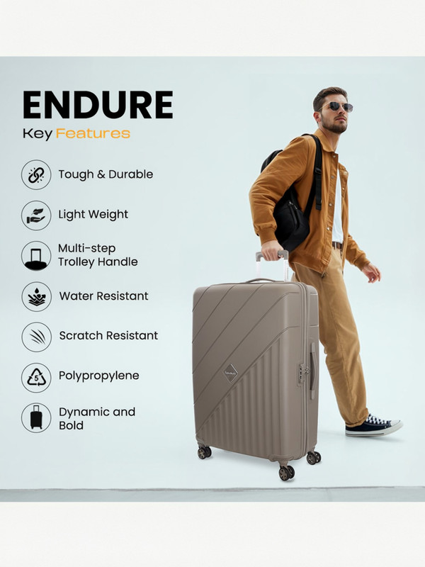Kamiliant by American Tourister Combination Lock-Endure(Small 55Cm|Medium 68Cm|Large 79Cm) Expandable  Cabin & Check-in Set 8 Wheels - 30 inches