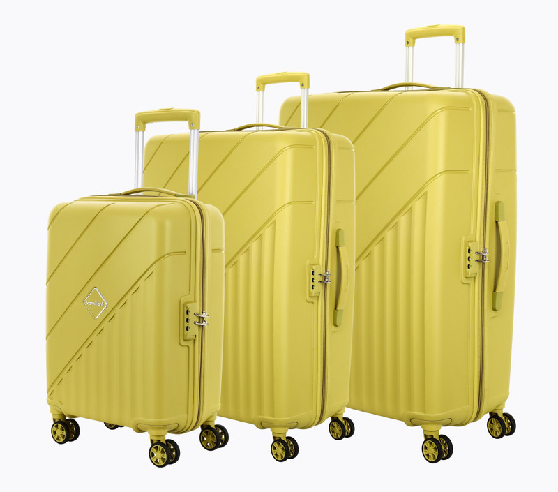 Kamiliant by American Tourister (Small 55Cm |Medium 68Cm| Large 79Cm)Combination Lock-Triprism Cabin & Check-in Set 4 Wheels - 30 inch