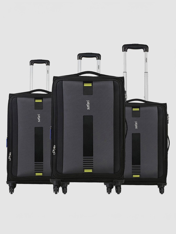SAFARI GAMMA Set of 3 (Small 57cm | Medium 67cm | Large 77cm) 4W Expandable Check-in Suitcase 4 Wheels - 30 inch