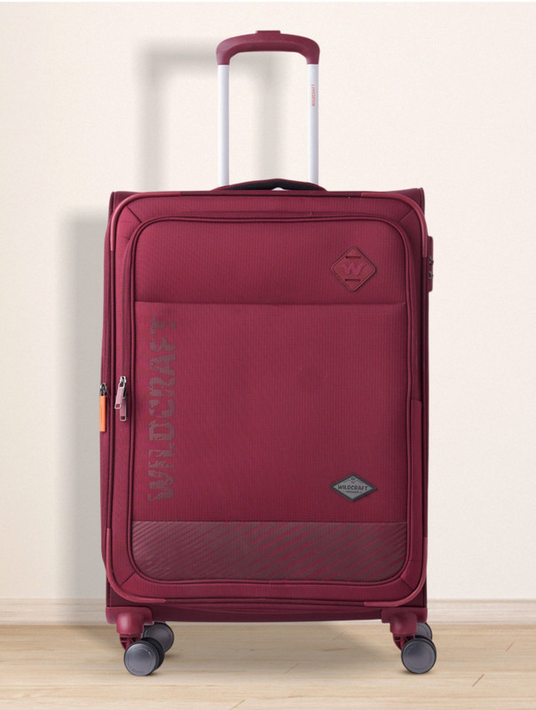 Wildcraft Sirius Plus : Red : Set of 3 (Small | Medium | Large 80.5 cm ) Expandable Overnighter & Briefcase 8 Wheels - 32 Inch