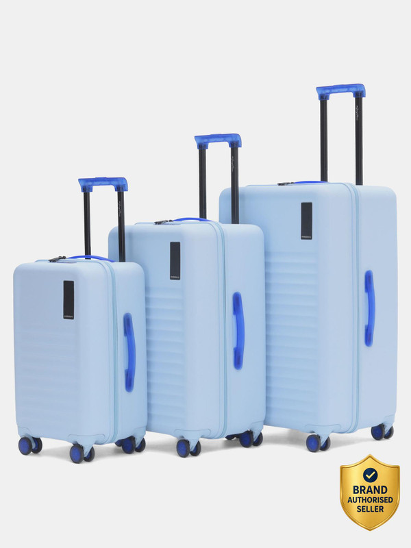 Mokobara The Aisle Trunk - Set of 3 Luggage (Small 55.5 cm | Medium 65 | Large 75.5cm ) Cabin & Check-in Set 8 Wheels - 30 inch
