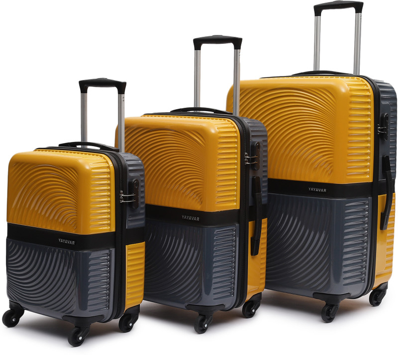 YAYAVAR VENICE - Scratch Proof Printed Trolley Bag Check-in Suitcase 4 Wheels - 28 Inch