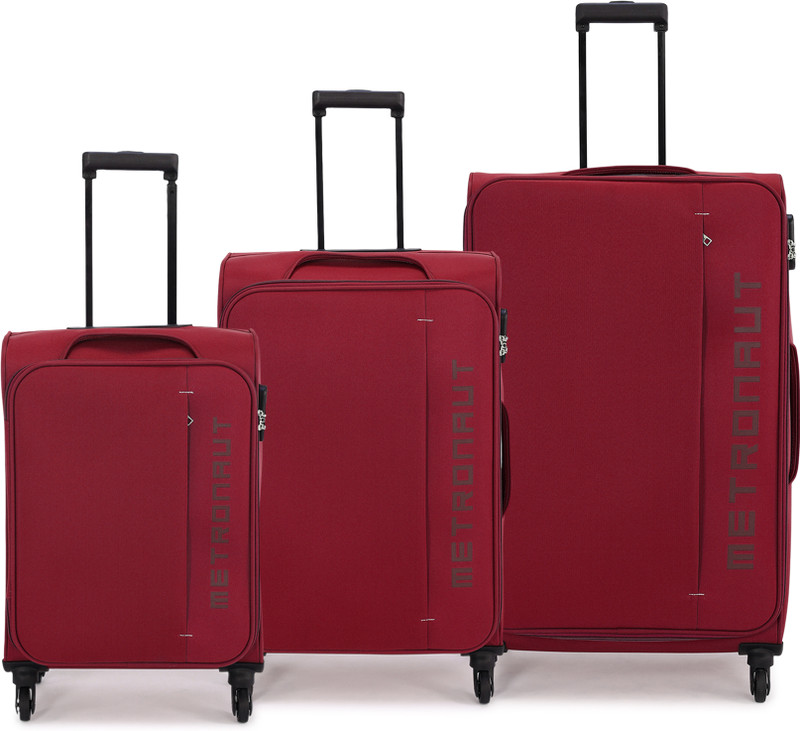 METRONAUT Edge Combo Set-3 (30inch+ 26inch+22inch) Cabin & Check-in Set 4 Wheels - 30 inch