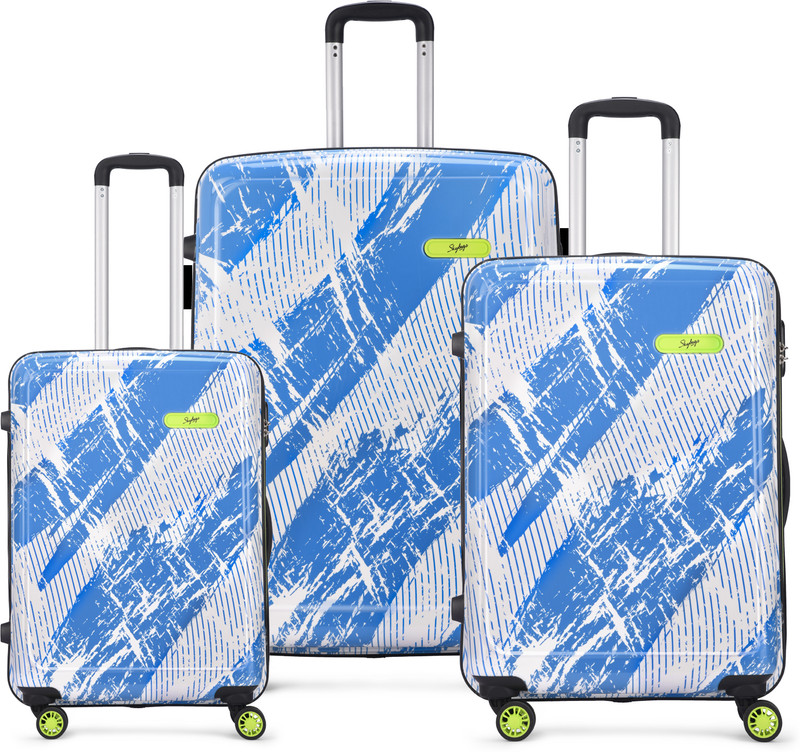 SKYBAGS Stroke Neo Printed Hard Side Trolley Bag Lightweight, Stylish Travel Luggage Cabin & Check-in Set 8 Wheels - 30 Inch
