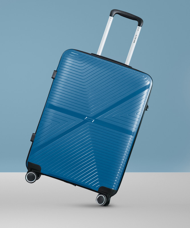 Stony Brook by Nasher Miles Axis Hard-Sided Polypropylene Cabin Luggage Teal 20 inch |55cm Trolley Bag Cabin Suitcase 8 Wheels - 20 inch