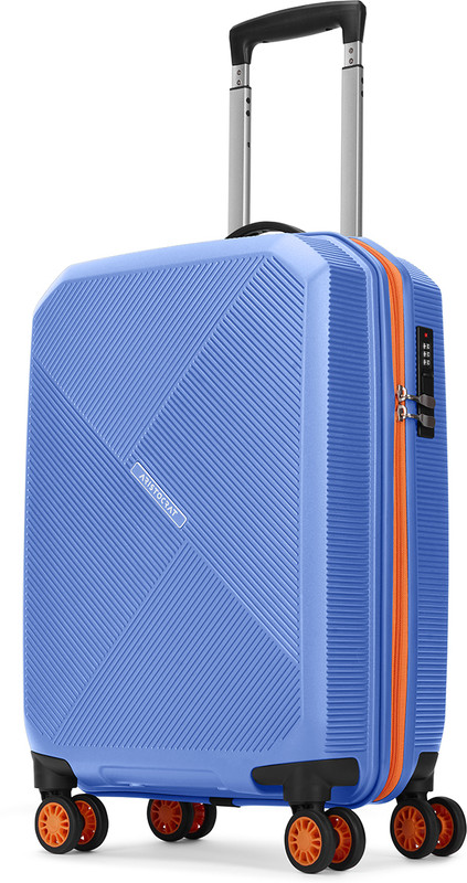 ARISTOCRAT Apex Hard Side Polypropylene Luggage | Trolley Bag with Combination Lock Cabin Suitcase 8 Wheels - 22 Inch