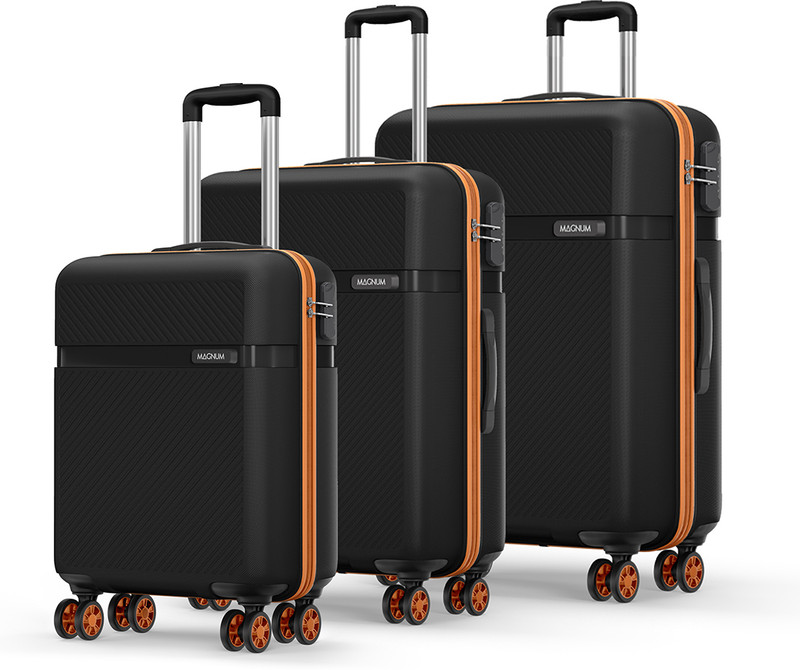 SAFARI Fury 55/66/75 4W Black Tan Cabin & Check-in Set 8 Wheels - 30 Inches
