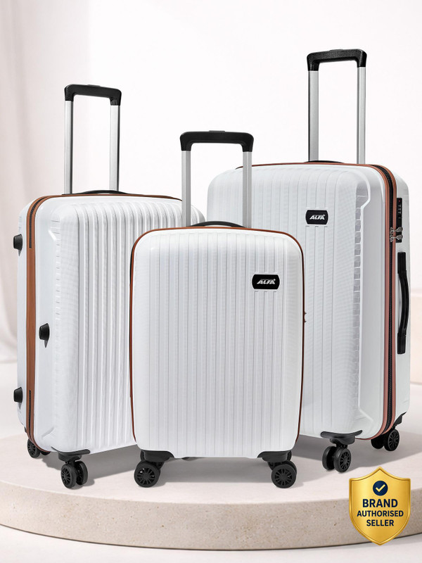 ALFA by VIP Excel Secure Hard Side Luggage | Trolley Bag With Flushed Combination Lock Cabin & Check-in Set 8 Wheels - 30 Inch