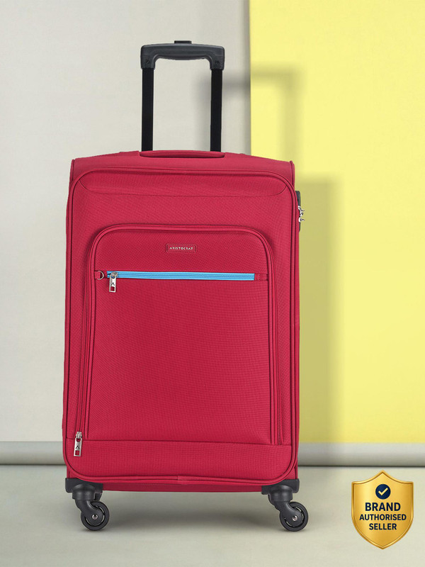 ARISTOCRAT NILE 4W EXP STROLLY 66 BRIGHT RED Expandable Check-in Suitcase 4 Wheels - 27 inch