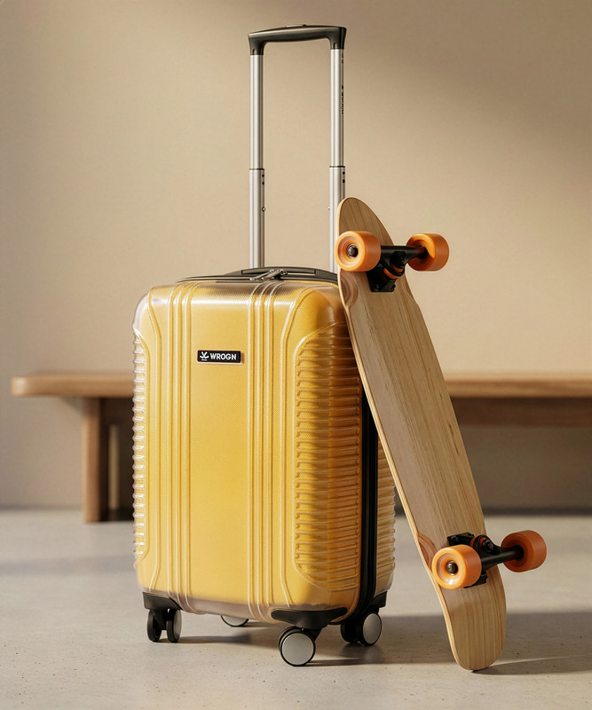 WROGN Clearcase Cabin Suitcase 8 Wheels - 22 Inch