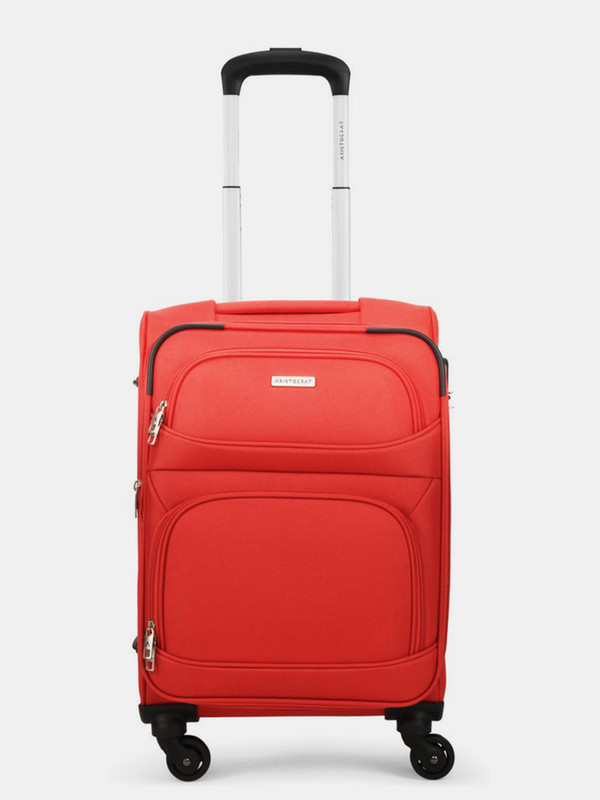 ARISTOCRAT Trigon Cabin size Softcase, 4 Wheels, Secured Combination Lock, Expandable Cabin Suitcase 4 Wheels - 22 inch