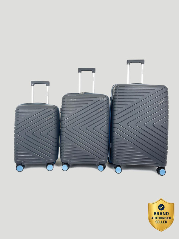 Wildcraft Quartz : Set of 3 (Small 56.2cm | Medium 66.2cm | Large 76cm) Cabin & Check-in Set 8 Wheels - 10 Inch