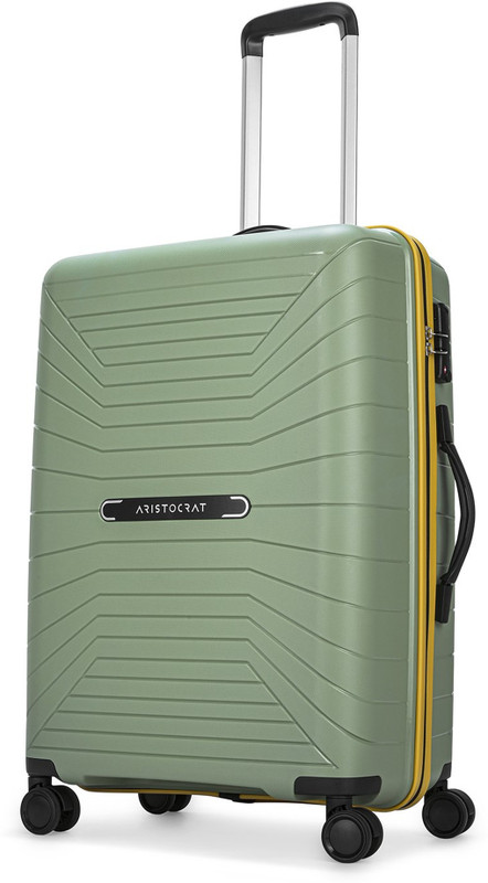 ARISTOCRAT Carnival Pro Polypropylene | Trolley Bag With TSA Lock Check-in Suitcase 8 Wheels - 26 Inch