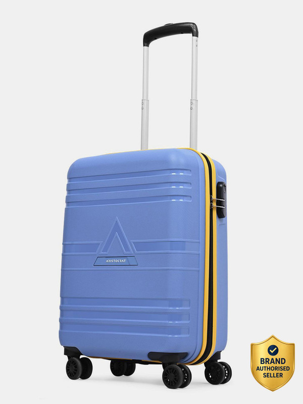 ARISTOCRAT Airstop Pro Polypropylene | Trolley Bag With Combination Lock Cabin Suitcase 4 Wheels - 21 Inch