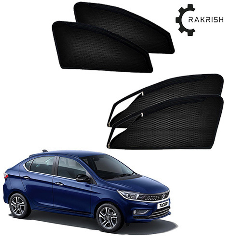 SHANKARAI Rear Window, Side Window Sun Shade For Tata Tigor(Black)