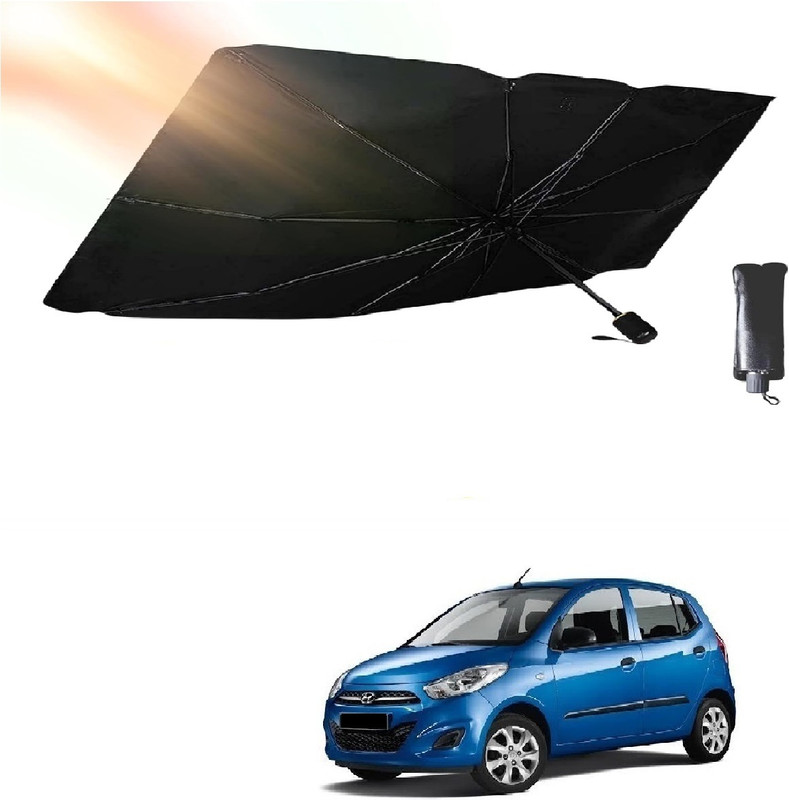 ROSHNEER ENTERPRISES Dashboard Sun Shade For Hyundai i10(Black, Silver)