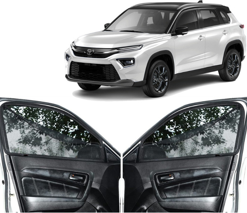 GATIMAN Rear Window, Side Window Sun Shade For Toyota Urban Cruiser Hyryder(Black)