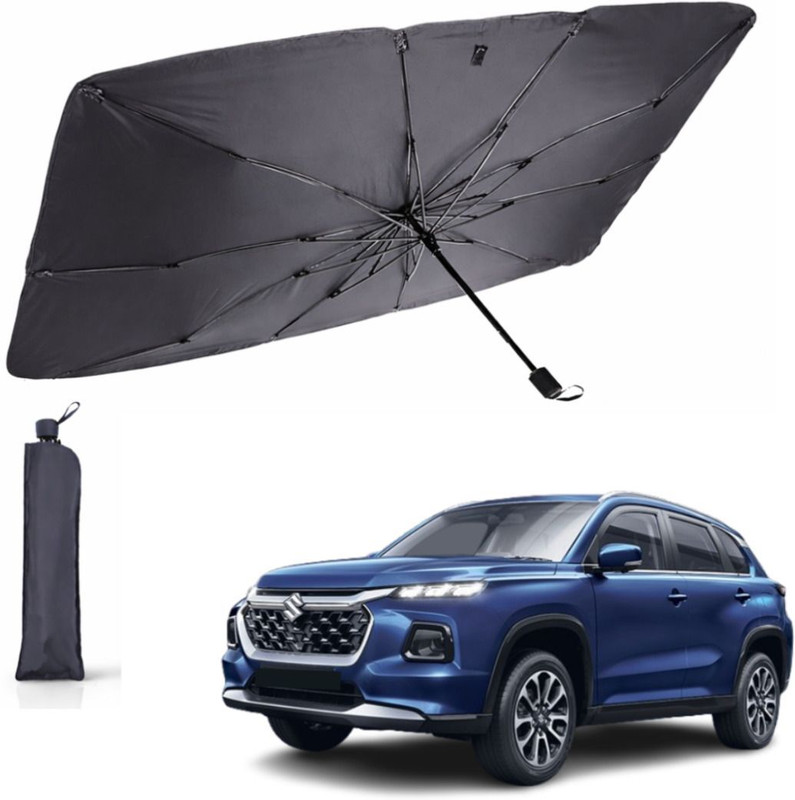 Aadikart Windshield, Dashboard Sun Shade For Maruti Suzuki Grand Vitara(Black, Silver)