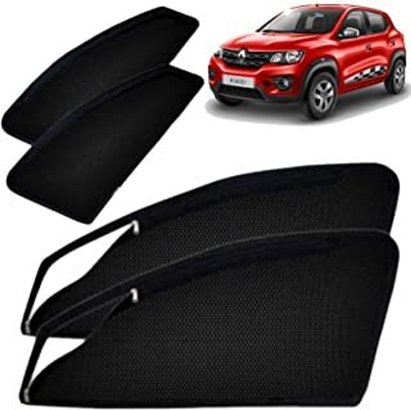 HARKRISH Side Window Sun Shade For Renault Kwid(Black)