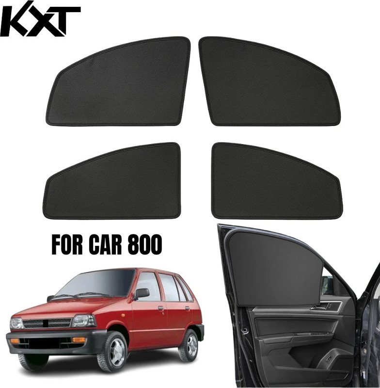 Kxt Side Window Sun Shade For Maruti Suzuki 800(Black)
