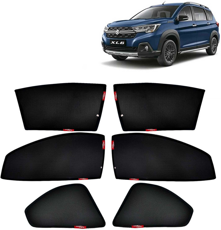 Kingsway Side Window, Rear Window Sun Shade For Maruti Suzuki XL6(Black)
