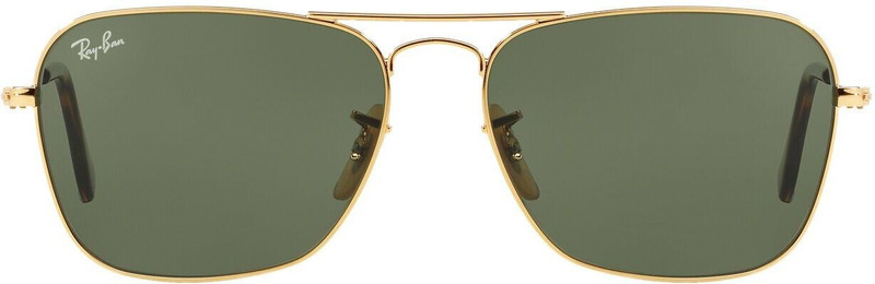 Ray-Ban Retro Square Sunglasses(For Men, Green)