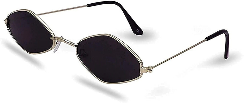 hayden haiza Round Sunglasses(For Men & Women, Black)