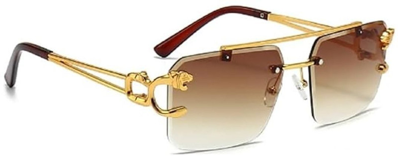 HIPE Retro Square Sunglasses(For Men, Brown)