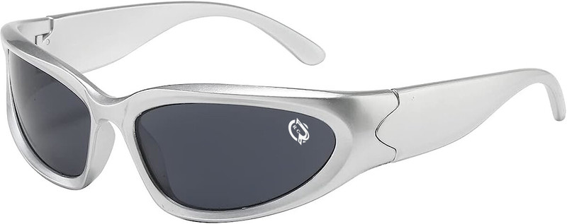 ROZZETTA CRAFT Wrap-around Sunglasses(For Men & Women, Black)