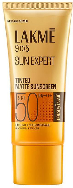 Lakmé Sunscreen - SPF 50 PA+++ Sun Expert Tinted Sunscreen| UVA/B protection(100 ml)