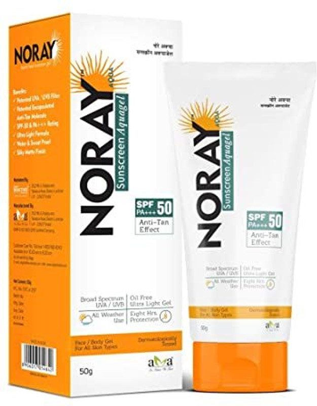 Noray Sunscreen - SPF 50 PA+++ Sunscreen, SPF-50, PA+++ with Anti Tan Effect, 50 g(50 g)