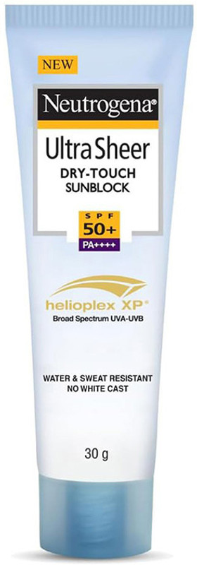 NEUTROGENA Sunscreen - SPF 50+ PA++++ Ultra Sheer Dry-Touch Sunblock| Water & Sweat resistant| No white cast(30 g)