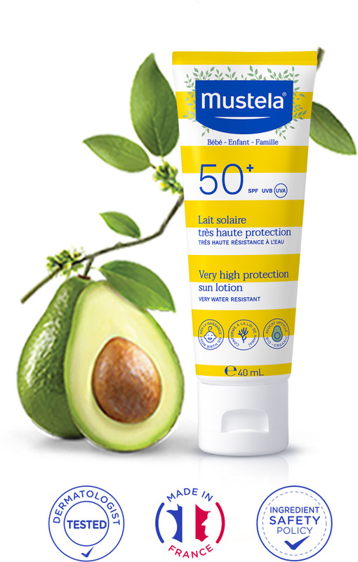 Mustela Sunscreen - SPF 50 PA++++ Ultra Protection Baby Sunscreen SPF 50+ 40ml(40 ml)
