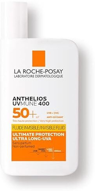 La Roche Posay Sunscreen - SPF 50 PA++++ Anthelios Invisible Fluid SPF 50+ PA++++ Very High Protection 50mL(50 ml)