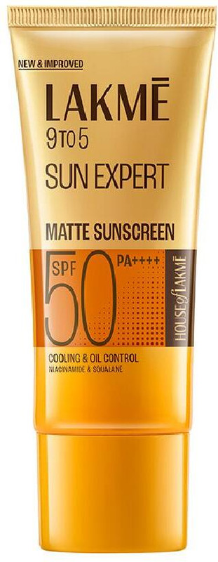 Lakmé Sunscreen - SPF 50 PA+++ 9 To 5 Sun Expert Super Matte(100 ml)