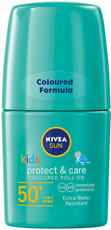 NIVEA Sun Kids Protect & Care Coloured Roll-On Spf 50+ – SPF 50 PA+ (50 ml)