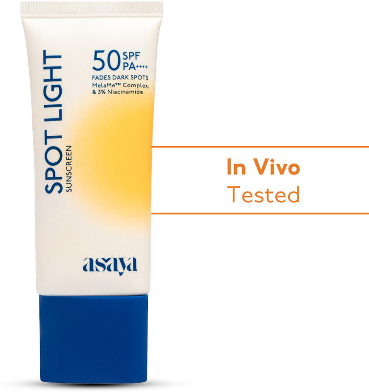 asaya Sunscreen - SPF 50 PA++++ Spot Light, In-VIVO Tested-for Pigmentation & Dark Spots(50 g)