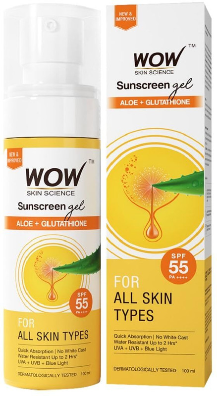 WOW SKIN SCIENCE Sunscreen - SPF 55 PA+++ Sunscreen Matte Daily UV Care(100 ml)