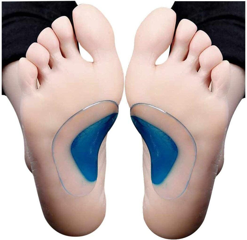HGC Flat Feet Orthotic Arch Support Shoe Pain Relief Insole Gel Pads Insole Foot Support(Multicolor)