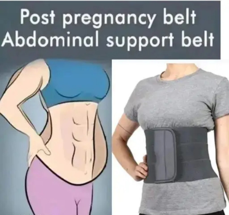 Mulkraj Ortho Abdominal Belt for tummy reduction, Belly trimmer fat reduction abdominal binder Abdominal Belt(Grey)
