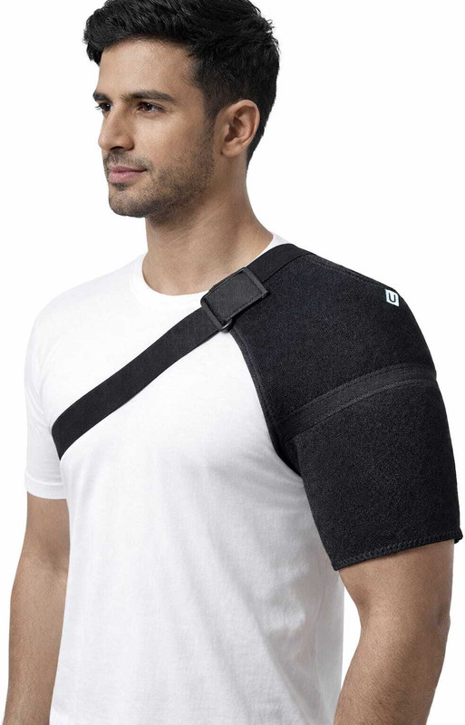 sukh global Unisex Shoulder Support Free Size Shoulder Support(Black, Beige)