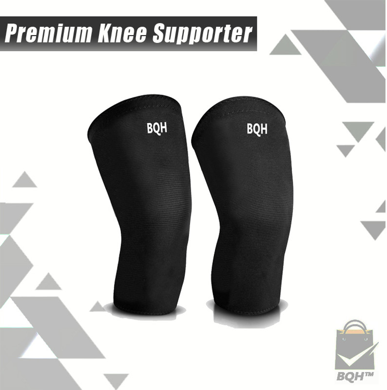 BQH Knee Pain Relief Products Knee Pad Leg Sleeves For Men Gym. Knee Support(Black)