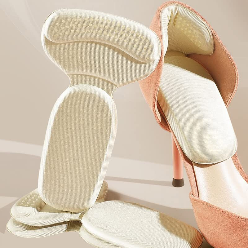 GARIHC ENTERPRISE Heel Liners Self Adhesive Shoe Bite Protector Cushion Foam Pads Insert- T Shaped Insole(Multicolor)