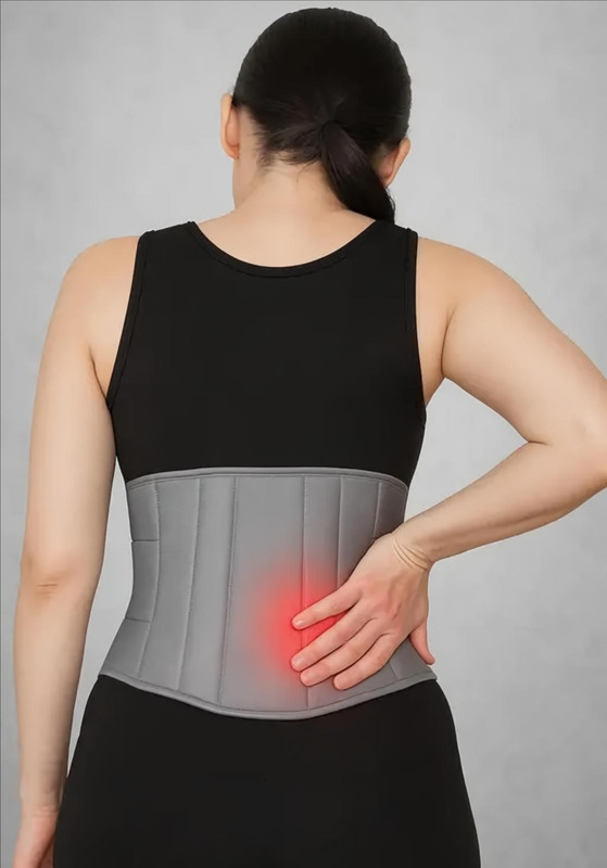 Orthonexa Lumber support ls belt for back pain relief posture support back support belt Back / Lumbar Support(Grey)